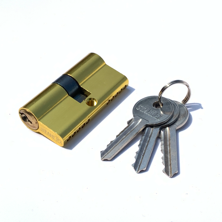 60mm Aluminium Door Lock Cylinder Double Open Euro Lock Cylinders Customized