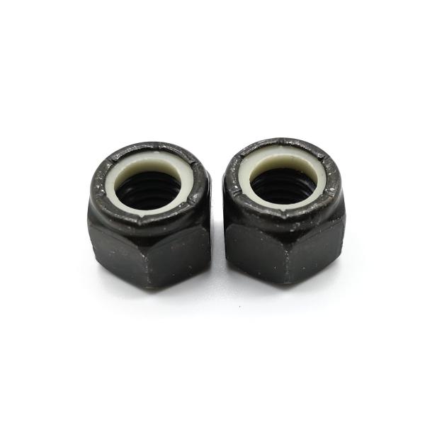 1/2-13 UNC Nylon Insert Lock Nuts ASME B18 16.6 Grade 5 Steel Black Zinc