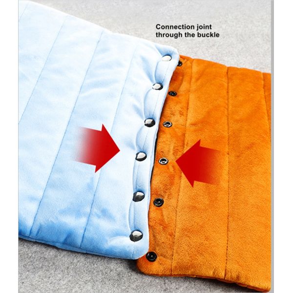 Подушка офисного стула с подогревом из полиэстера/хлопка, съемная и моющаяся