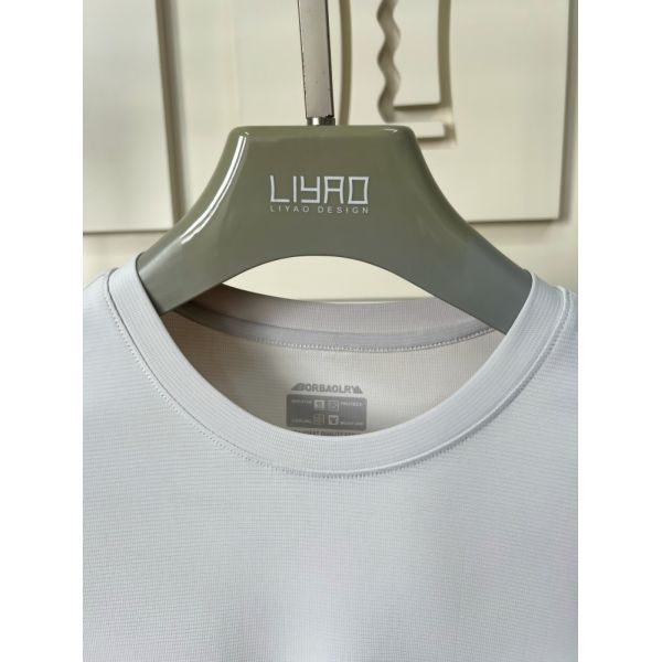 Men's Sportswear Light Gray Short - Sleeve Top & Pants, Breathable & Comfortable T Shirt for Men