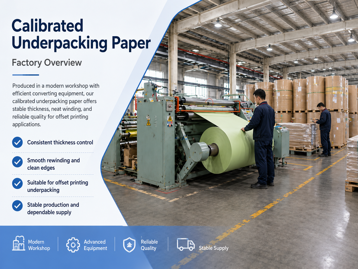 Offset Printing Press Anti Marking Paper Film TY180 TY320 1150mm*20m 1300mm*10m