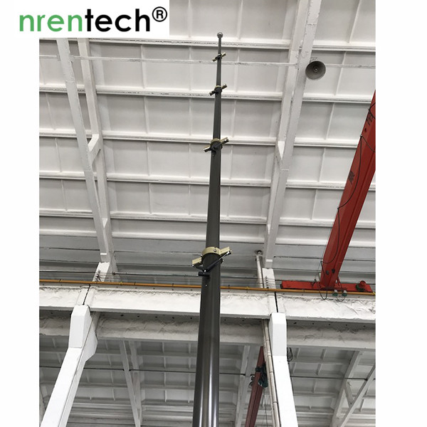 10m lockable pneumatic telescopic mast 50kg payloads- mobile antenna telecom pneumatic telescopic mast tower