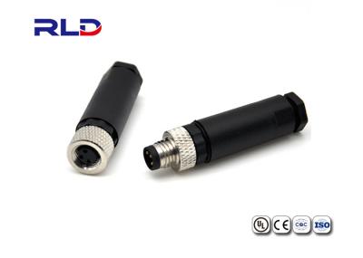 Porca do metal que trava o conector de cabo fêmea masculino impermeável da extensão do conector de cabo