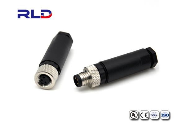 Metal Nut Locking Waterproof Cable Connector Male Female Extension Cable Connector