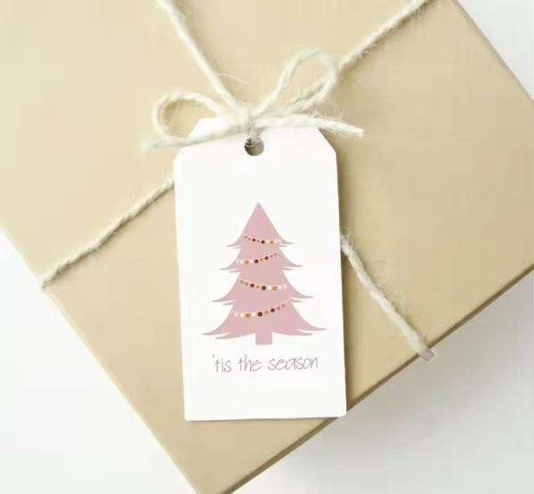 Customzied Shape Clothing Hang Tag Printing Wood Kraft Hangtags