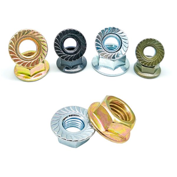 Din6923 Grade M4-M16 Stainless Steel Bolt Hexagon Flange Nuts