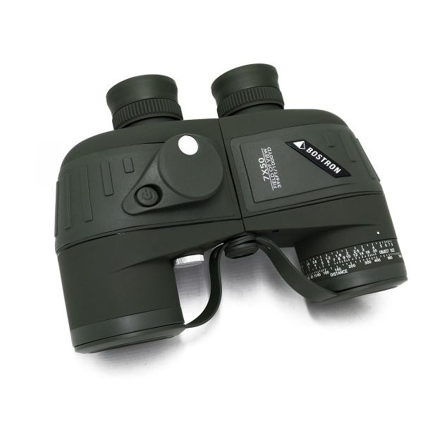 7x50 Binoculars Military With Rangefinder And Compass Waterproof Bak4 Sea Adventure