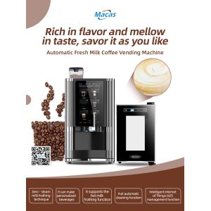 Fresh Milk Espresso Automatic Coffee Vending Machine Cafe Use