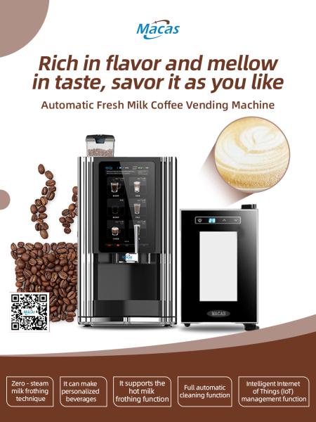 Appareil de café de grain à tasse commercial avec écran LCD
