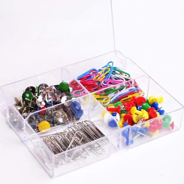 Wholesale customized OEM reliable quality pushpin rubber bands office supply desk set