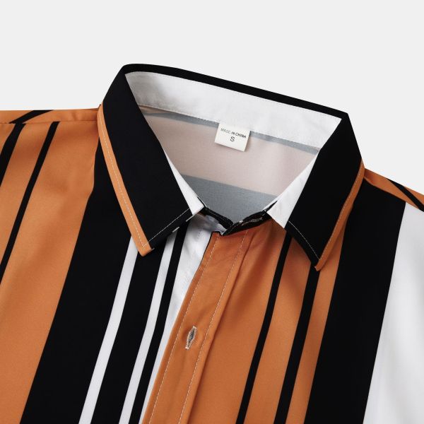 5000 cantidades camisa de playa de hombres con rayas camisas de estilo casual para imprimir en verano