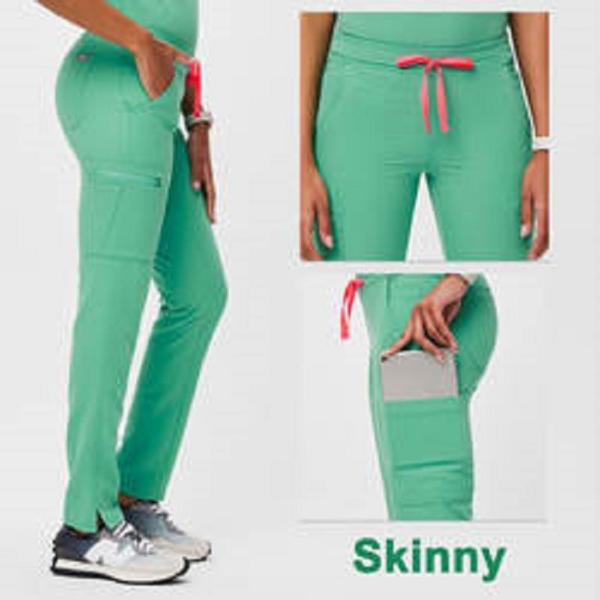 factory custom logo solid color  stretch medical nursing scrubs body shaper scurbs pants