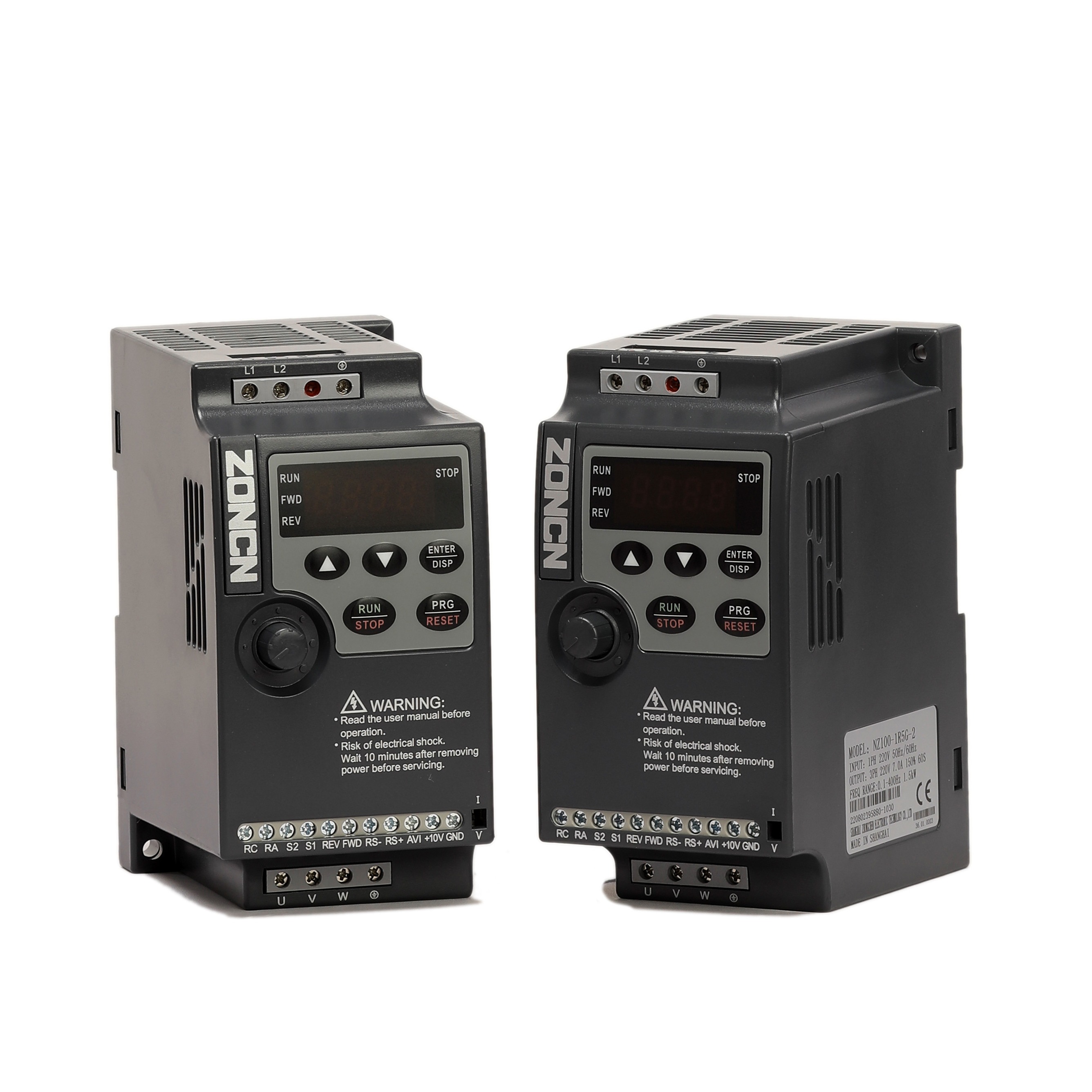 Низкое напряжение 220v 1ph Вход 3ph Выход Vfd Инвертор 1hp 2hp Двигатель переменной частоты 0.75кВ 1.5кВ