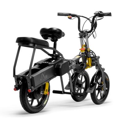 48V 8AH 350W Dual Battery Powered Tricycle For Adults Aluminium Alloy Frame