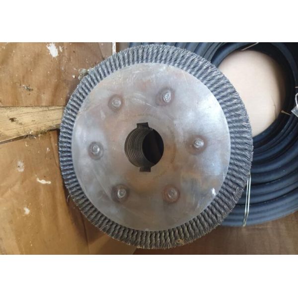 Heavy Duty Twisted 18 Inch Knotted Wire Wheel Brush Roller For Rust Removal