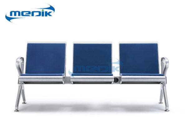 PU Injection Foam Waiting Room Furniture , Hospital Style Chairs For Three Persons