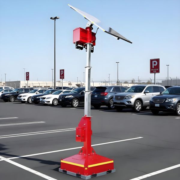 Corrosion Resistant Solar Mobile Light Tower 90° Manual Lifting Flexible Installation Outdoor Light Tower