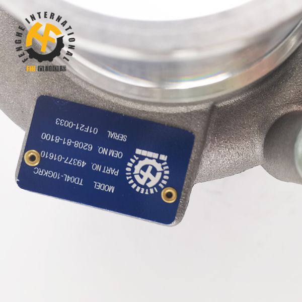 TD04L-10GKRC-5 Komatsu Turbocharger , 6208-81-8100 Komatsu Excavator Parts