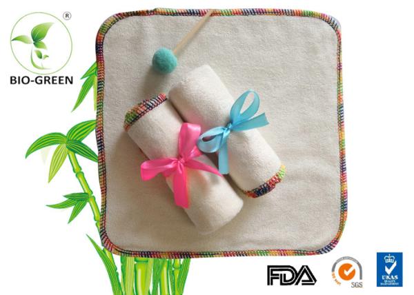 Colorful Baby Boo Bamboo Wipes , Double Terry Layer Washable Baby Wipes