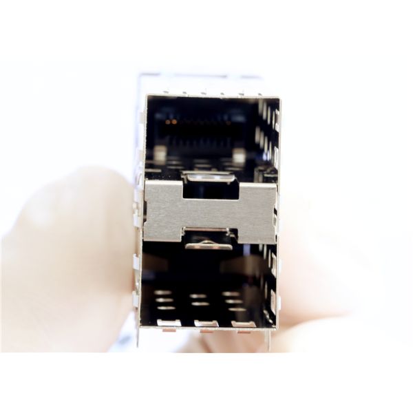 CONN SFP CAGE 2X1 PRESS FIT LP21F001 Receptacle with Cage , Ganged 40Pos