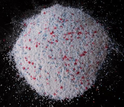 salpicos coloridos da base do sulfato de sódio para a fatura do pó de lavagem