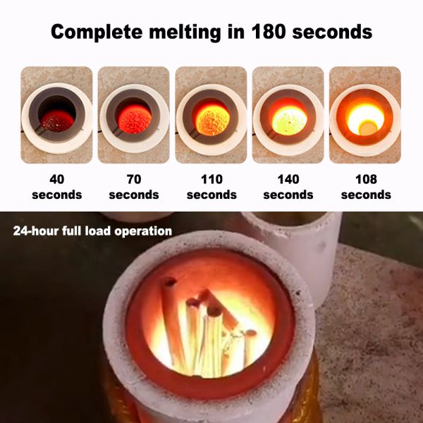 220V Single Phase 5KW Power Melting Furnace for Jewelry and Metal with 27KG Weight