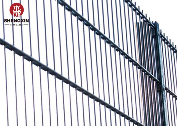 Pvc Coating Mesh Ral Double Wire Fence Rectangle Post