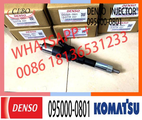 ensemble d'injecteur de carburant 6156-11-3100 095000-0801 pour KOMATSU 6D125E450-7.8