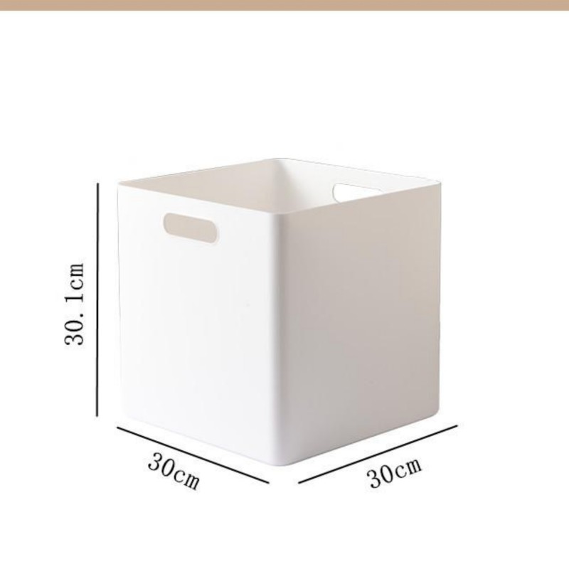 Square Storage Box with Lid Plastic Organizer Thickened Snacks Toys Clothes Large Right Angle Storage Box