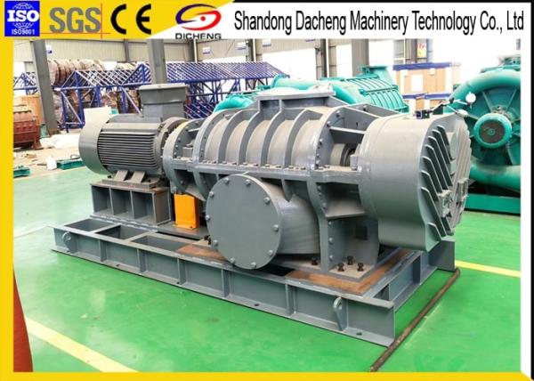 Biogas Suction Roots Lobe Blower , Discharge Industrial Roots Blower