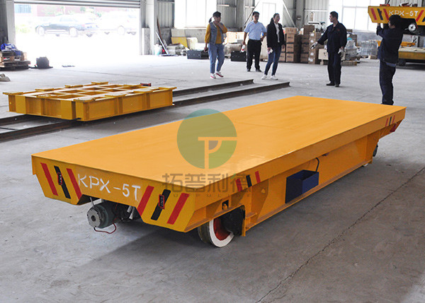Foundry plant motor drive material handling electric transport car for transfer trailer