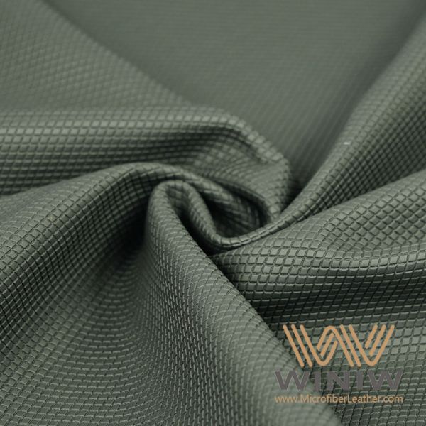 0.8mm Thickness Gloves Faux Leather Wave Point Synthetic PU Microfiber Leather