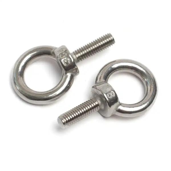 904L Stainless Steel Lifting Ring Screw Eye Bolts M8 M10 Full Thread High Quality