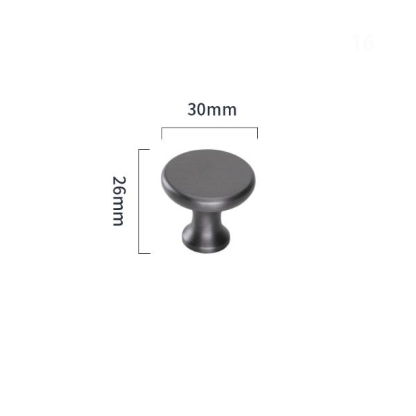 Modern Furniture Hardware Brass Cabinet Pull Handles Drawer Door Handle 30*26mm