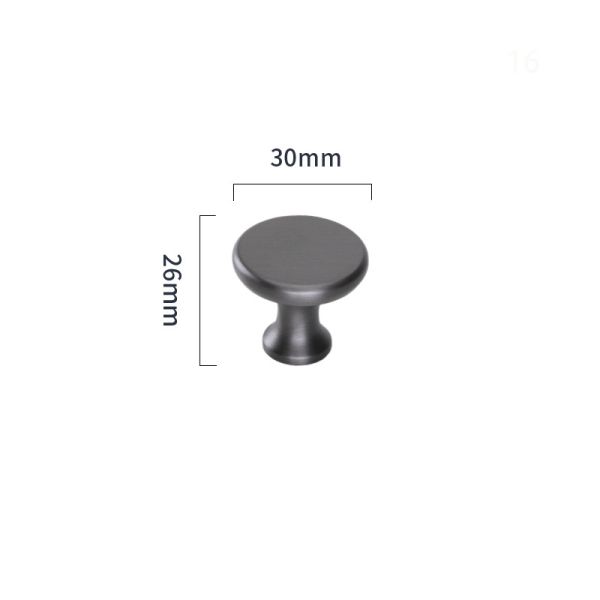 Modern Furniture Hardware Brass Cabinet Pull Handles Drawer Door Handle 30*26mm