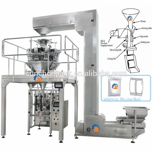 10g - máquina de empacotamento vertical dos alimentos para animais de estimação 1kg automáticos, máquinas de embalagem do arroz