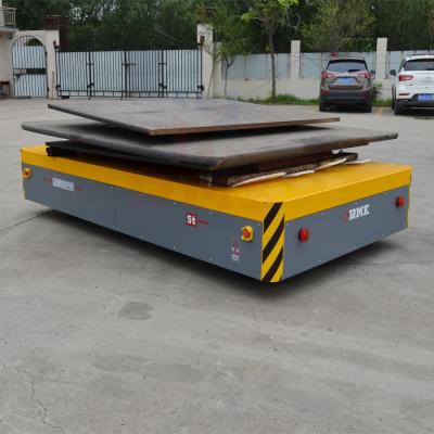 DC Motor Battery Transfer Trolley 5 Tons Heavy Load Stepless Speed Adjusting
