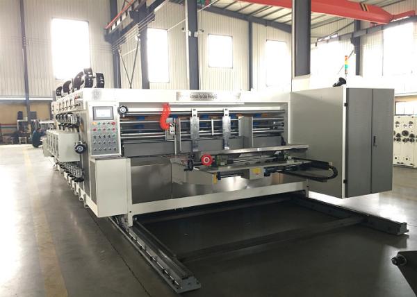 Grinding Alloy Gear Automatic Flexo Printer Slotter Stacker Machine  / Carton Box Packing Machine