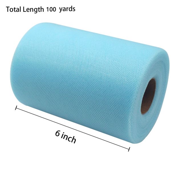 Дюйм Тюль οργάντζα 6 полиэстера мягкий 100 дворов наматывает для украшения свадьбы балетной пачки