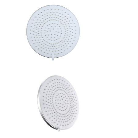 Polished 9 Inch Round Detachable Clean Big Top Three Function Spray Lotus Shower Head