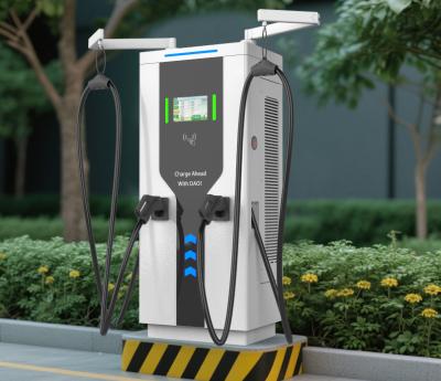 Smart 120kW DC Charging Pile | For Commercial E-Vans | Touch Control & Cable Winder System