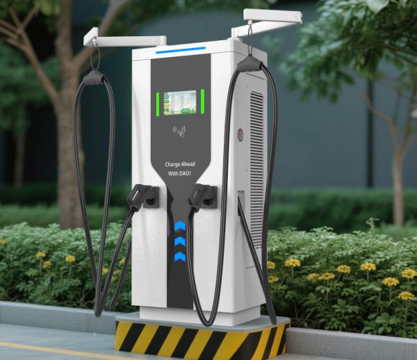 Smart 120kW DC Charging Pile | For Commercial E-Vans | Touch Control & Cable Winder System