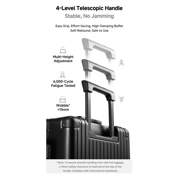 PC Aluminum Frame Travel Suitcase (20-inch) - German Covestro Material, Dual TSA Lock, Professional Luggage Manufacturer for Bulk Orders and Custom OEM Services