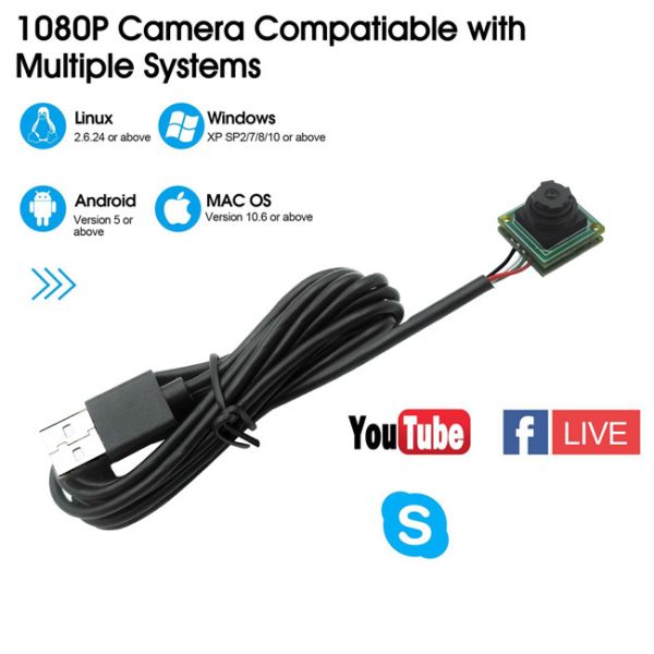 1080P Micro USB Camera Module Suitable For Machine Vision Embedded Systems