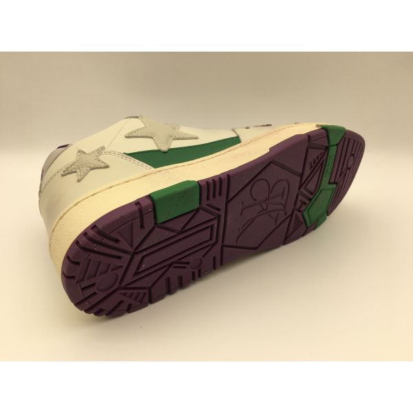 Beige Soft Cow Leather Upper Tennis Shoes Non Slip ROHS Approved