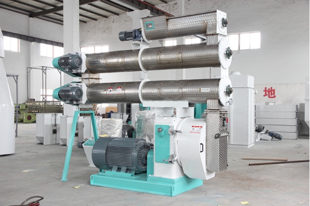2-4 T / H Ring Die Feed Pellet Mill с одним кондиционером для производства кормовых пеллет