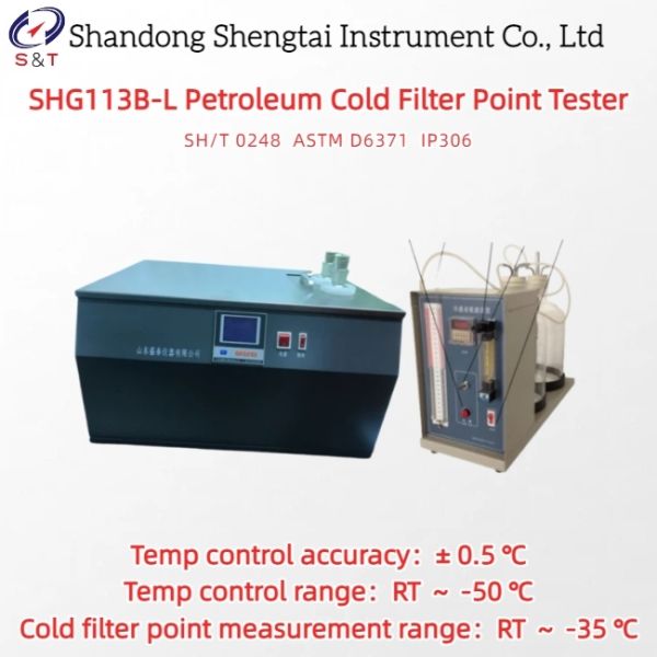 Gual Holes Diesel Oil Lubricating Oil Cold Filter Point Tester RT ~ -50℃ Metal Bath ASTM D6371
