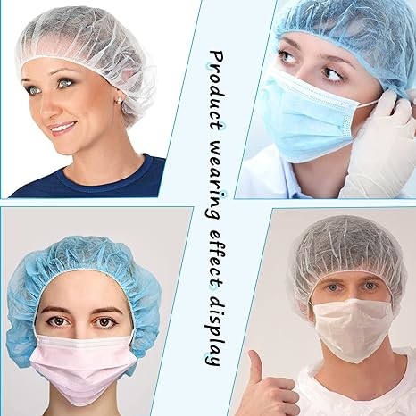 Bouffant Caps Disposable Shower Cap Custom Hotel Amenity Bath Spa Hair Cap Waterproof Disposable White Head Cap