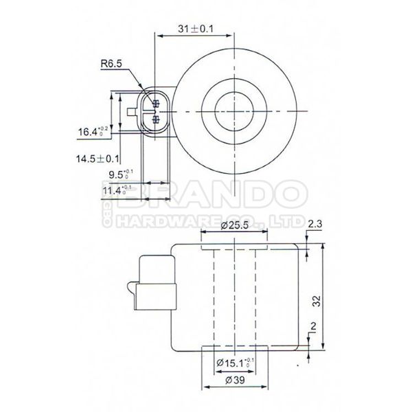 Катушка соленоида набора 12VDC 18W LPG для электроклапана редуктора Landi Renzo