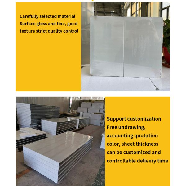 Water Resistant Color Steel EPS Sandwich Composite Insulation Wall Panel With Contemporary Design Style